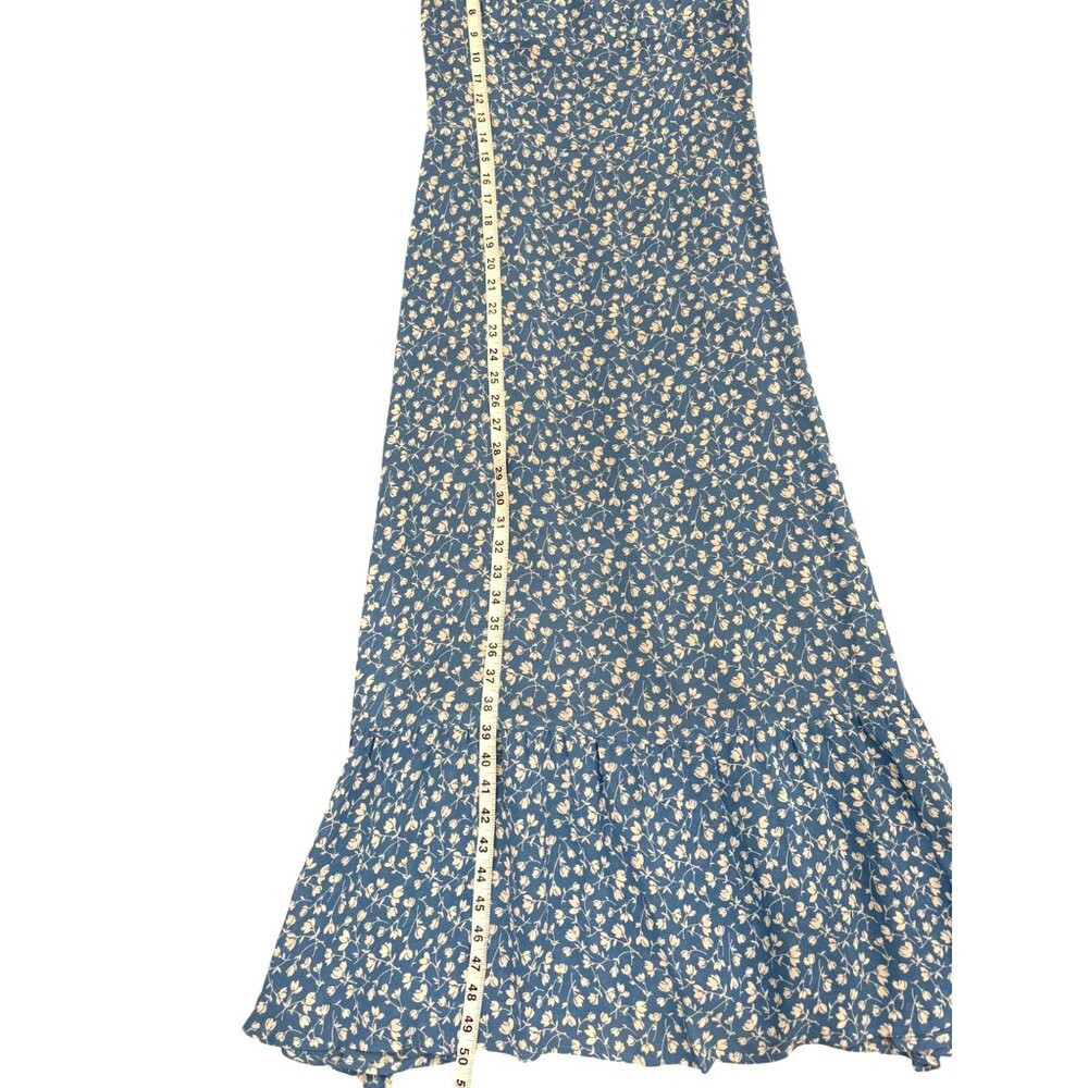 Reformation Blue Floral Midi Dress - Picture 8 of 10